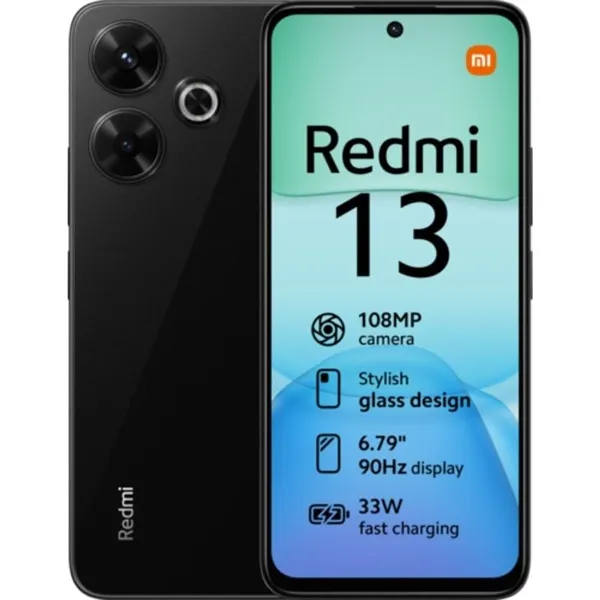 Xiaomi Redmi 13 Negro Medianoche 128GB 6GB 6.79"