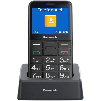 Teléfono Móvil Panasonic KX-TU155EXBN para Personas Mayores/