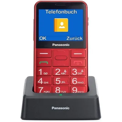 Teléfono Móvil Panasonic KX-TU155EXRN para Personas Mayores/