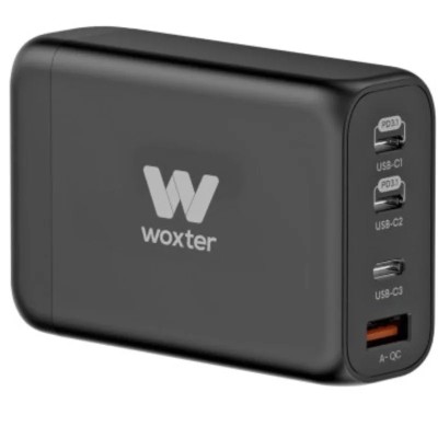 Cargador GaN de Pared Woxter PE26-178/ 3xUSB Tipo-C + Cable USB