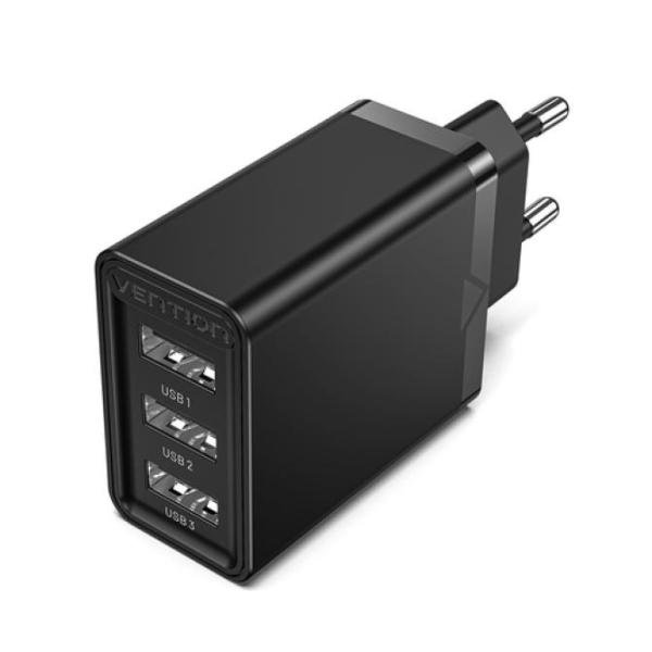 Cargador de Pared Vention FEAB0-EU/ 3xUSB