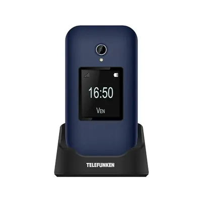 Teléfono Móvil Telefunken S460 para Personas Mayores/ Azul