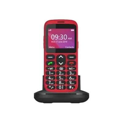 Teléfono Móvil Telefunken S520 para Personas Mayores/ Rojo