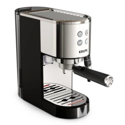 Cafetera Expreso Krups Virtuoso/ 1400W/ 15 Bares/ Plata