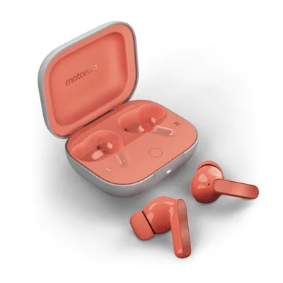 Motorola auriculares buds coral peach