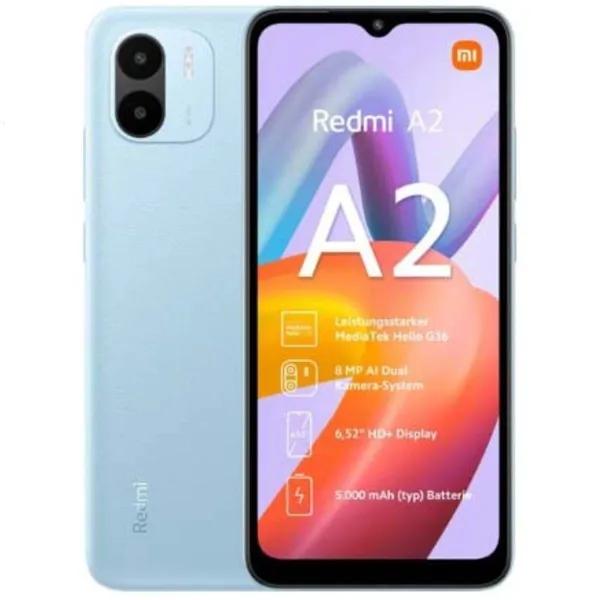 Smartphone Xiaomi Redmi A2 3GB/ 64GB/ 6.52'/ Azul Claro