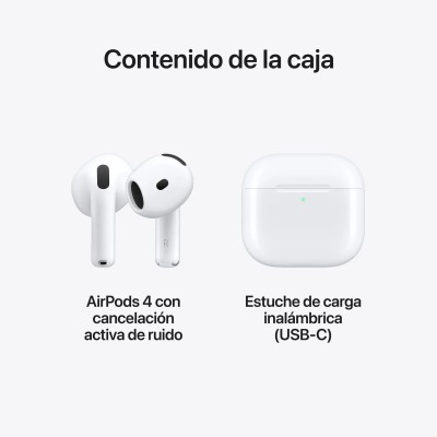 Apple AirPods 4 (2024) con cancelación activa de ruido