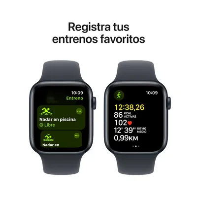 Apple Watch SE 2024 de 44mm GPS+Cellular Aluminio Medianoche