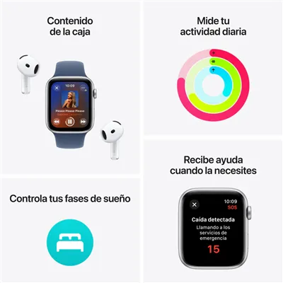 Apple Watch SE 2024 de 44mm GPS+Cellular Aluminio Medianoche