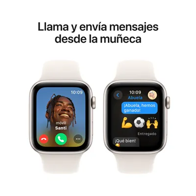 Apple Watch SE 2024 de 40mm GPS+Cellular Aluminio Blanco