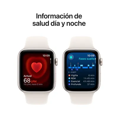 Apple Watch SE 2024 de 40mm GPS+Cellular Aluminio Blanco