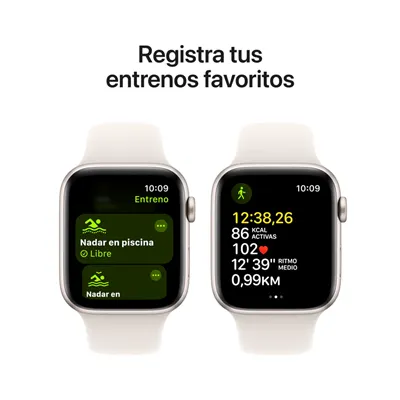 Apple Watch SE 2024 de 40mm GPS+Cellular Aluminio Blanco