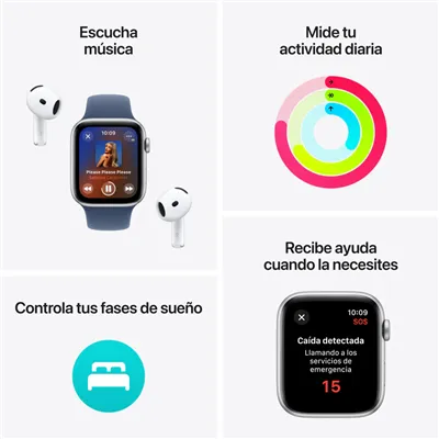 Apple Watch SE 2024 de 40mm GPS+Cellular Aluminio Blanco