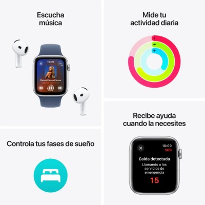 Apple Watch SE 2024 de 44mm GPS Aluminio Blanco Estrella con