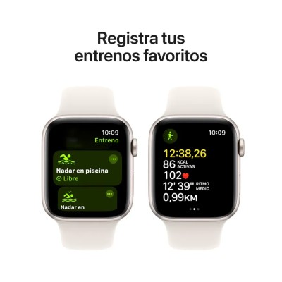 Apple Watch SE 2024 de 44mm GPS Aluminio Blanco Estrella con