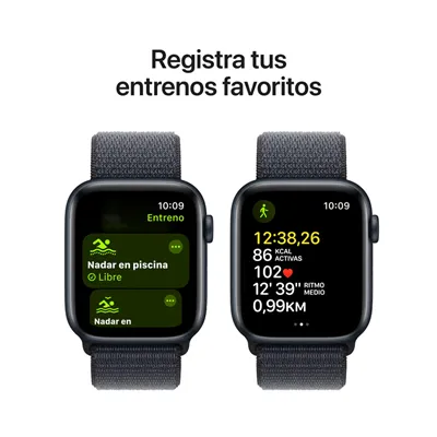 Apple Watch SE 2024 de 44mm GPS Aluminio Medianoche con Correa