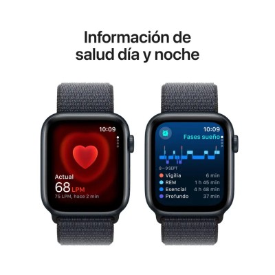 Apple Watch SE 2024 de 40mm GPS Aluminio Medianoche con Correa