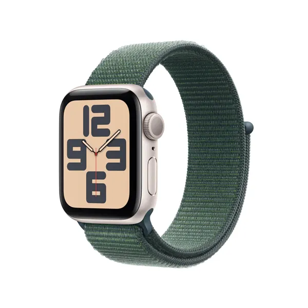 Apple Watch SE 2024 de 40mm GPS Aluminio Blanco Estrella con Correa Loop Deportiva Verde Lago