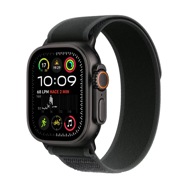 Apple Watch Ultra 2 2024 de 49mm GPS+Cellular Caja de Titanio Negro con Correa Loop Trail Negro M/L