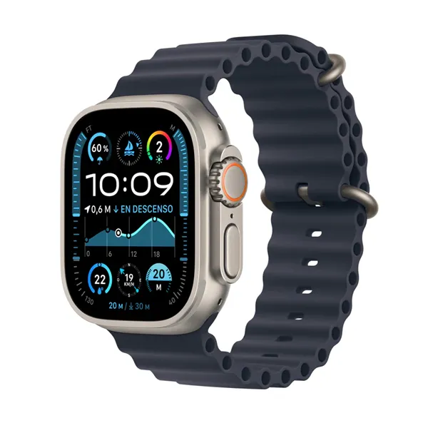 Apple Watch Ultra 2 2024 de 49mm GPS+Cellular Caja de Titanio con Correa Ocean Azul Marino