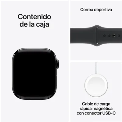 Apple Watch 10 2024 de 46mm GPS Caja de Aluminio Negro Azabache