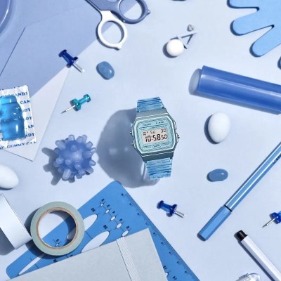 Reloj Digital Casio Collection Women F-91WS-2EF/ 38mm/ Azul