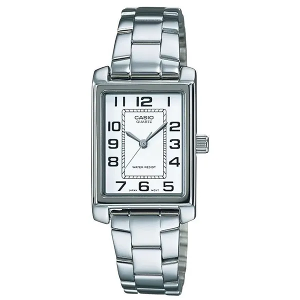 Reloj Analógico Casio Collection Women LTP-1234PD-7BEG/ 32mm/ Plata y Blanco