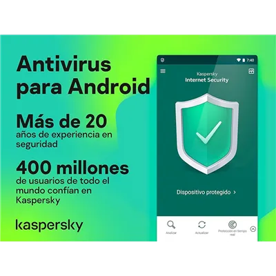 Kaspersky Antivirus para Android 2024 | 3 Dispositivos | 1 año