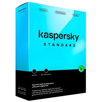 Kaspersky Standard Antivirus 2024 | 10 Dispositivos | 1 año