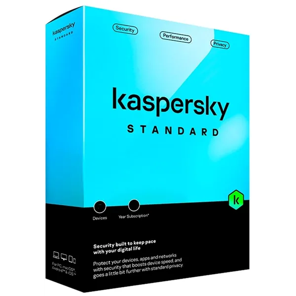 Kaspersky Standard Antivirus 2024 | 10 Dispositivos | 1 año