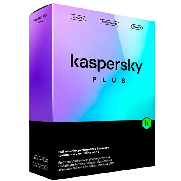 Kaspersky Plus Internet Security 2024 | 5 Dispositivos | 1 año