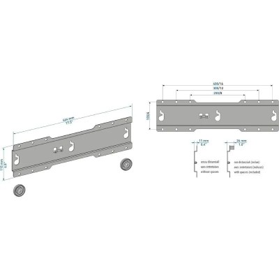 Soporte de Pared Fijo CME Meliconi ES400 para TV de 37-50'/