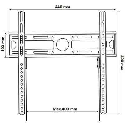 Soporte de Pared Nox Lite Wall Stand para Monitores y TV de