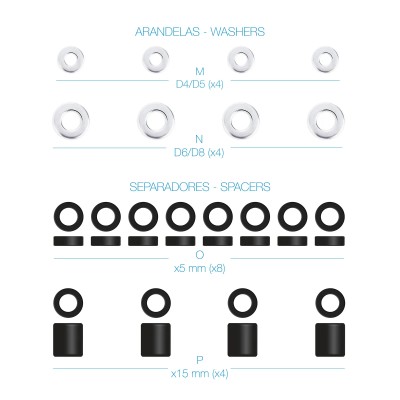 Kit de Montaje Universal TooQ SSK4820 para pantallas con