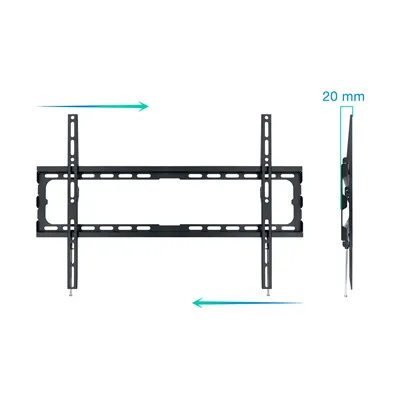 Soporte de Pared Fijo TooQ LP1080F-B para TV de 37-80'/ hasta