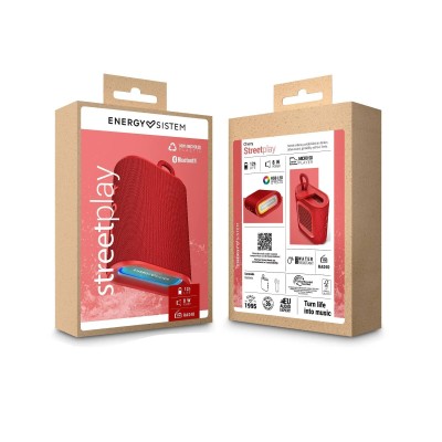 Energy Sistem StreetPlay Red Cherry Altavoz Bluetooth con