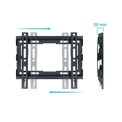 Soporte de Pared Fijo TooQ LP1043F-B para TV de 23-43'/ hasta