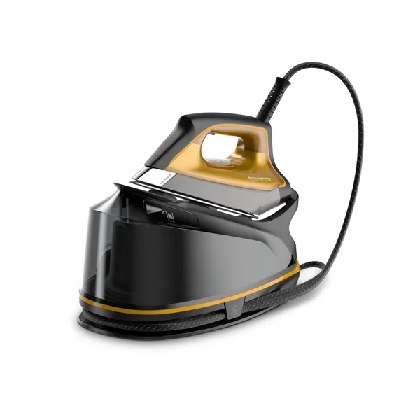 Rowenta DG7644 2200 W 1,1 L Suela Microsteam 400 HD Láser Negro, Oro