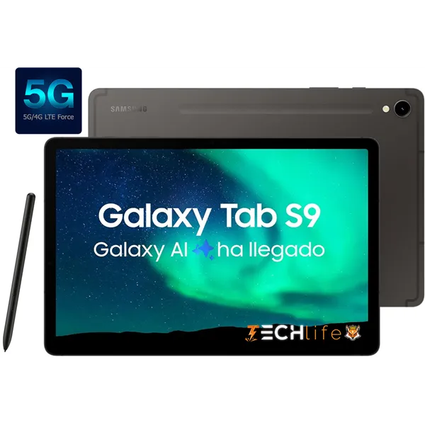 Samsung Galaxy Tab S9 LTE 5G+WIFI 11' AMOLED X2 128GB 8GB Octacore, Grafito