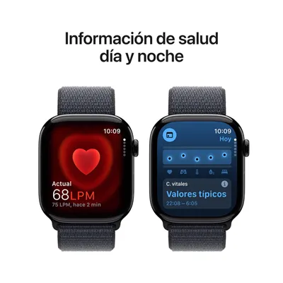 Apple Watch 10 2024 de 46mm GPS Caja de Aluminio Negro Azabache