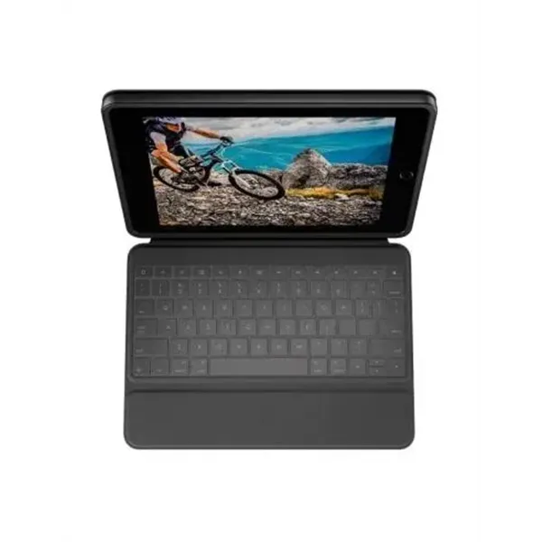 Funda con Teclado Logitech Rugged Folio para Tablets Apple iPad 7ª y 8ª Generación 10.2'/ Negro