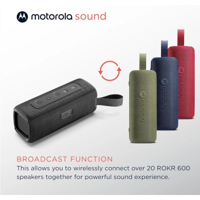 Motorola ROKR 600 Verde Altavoz Inalámbrico Bluetooth 5.3 30W