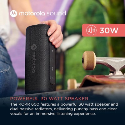 Motorola ROKR 600 Negro Altavoz Inalámbrico Bluetooth 5.3 30W