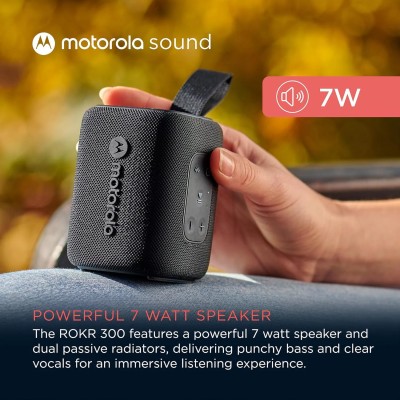 Motorola ROKR 300 Negro Altavoz Inalámbrico Bluetooth 5.3 7W