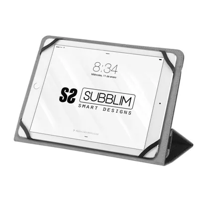 Funda Subblim Clever Stand para Tablets de 9'-10.1'/ Negra