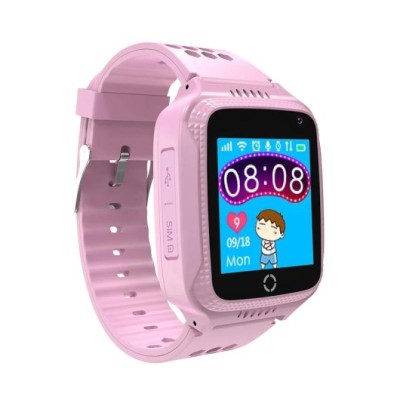 Celly Smartwatch Kids 2G Rosa, Reloj con SIM, SOS, Batería 4