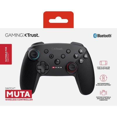 Trust GXT 1246 MUTA Negro Bluetooth Gamepad Nintendo Switch