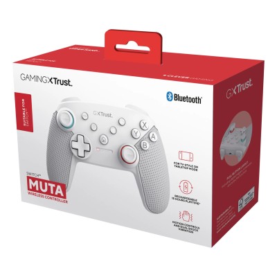 Trust GXT 1246W MUTA Blanco Bluetooth Gamepad Nintendo Switch