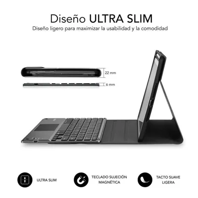 Funda con Teclado Subblim Keytab Pro Bluetooth Touchpad para