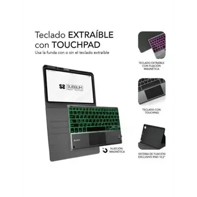 Funda con Teclado Subblim Keytab Pro Bluetooth ToucHPad para